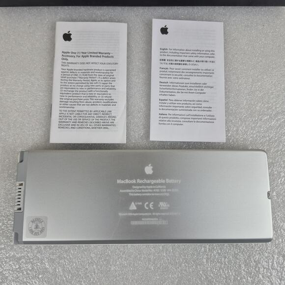 Apple MacBook 13" Rechargeable Battery A1185 White Original OEM Model MA561LL/A - Picture 5 of 5
